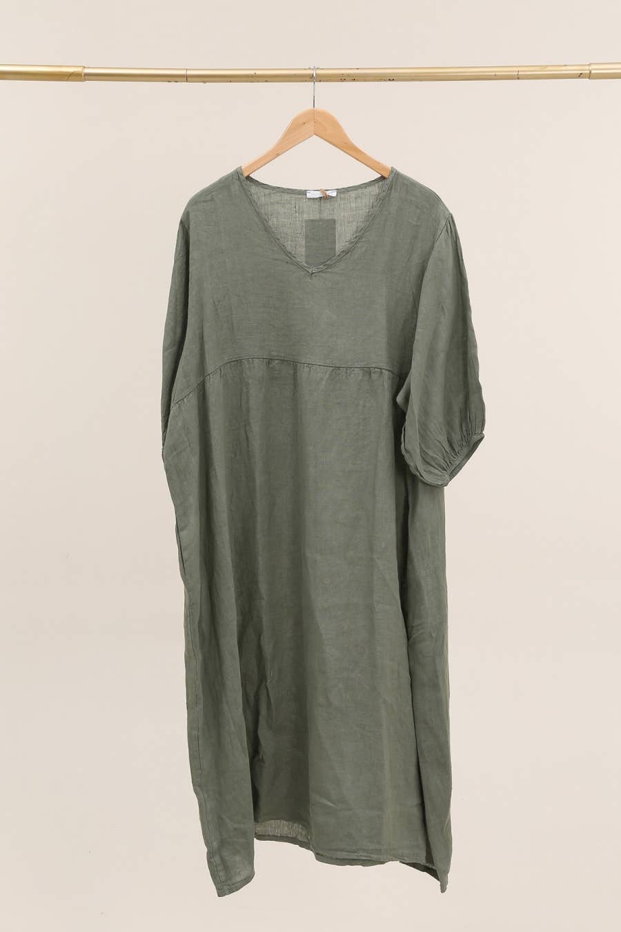 Lea & Luc - Grandes Tailles – Engroshandel Kjole - Dame – Linnedkjole i plusstørrelse med V-udskæring13