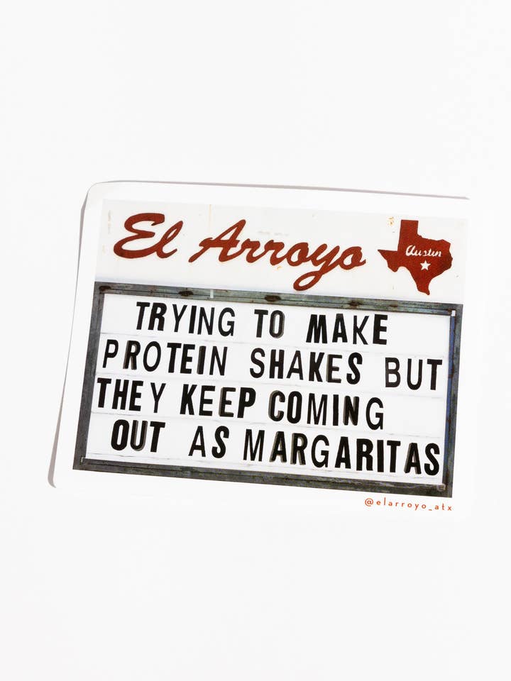 Sticker - Protein Shakes for wholesale by El Arroyo