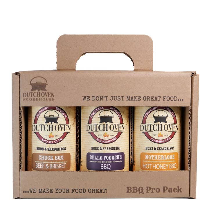 The Dutch Oven Smokehouse - Wholesale BBQ Sauce - Dutch Oven BBQ Pro Pack Gift Box 0