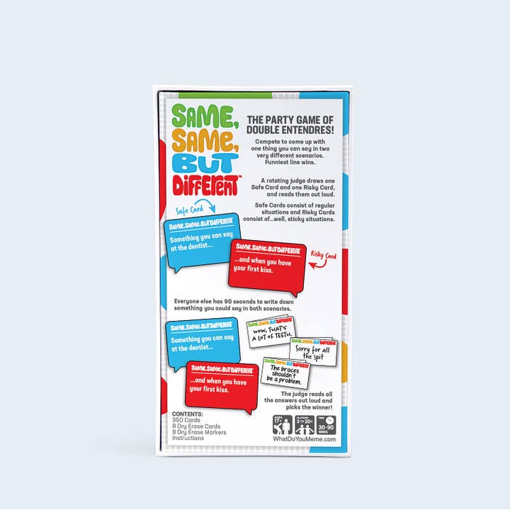What Do You Meme - Wholesale Card Game - Same Same But Different - Hilarious Card Game of Double Entendres