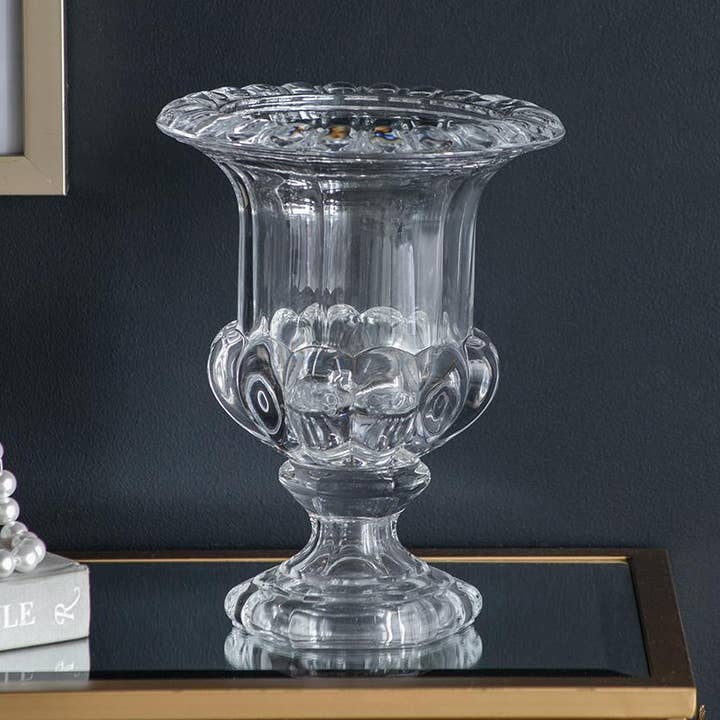 D8x10" Omari Crystal Urn Vase - Large and other Purchase Wholesale wicker urn and pedestal. Free Returns & Net 60 Terms on Faire trending on Faire.