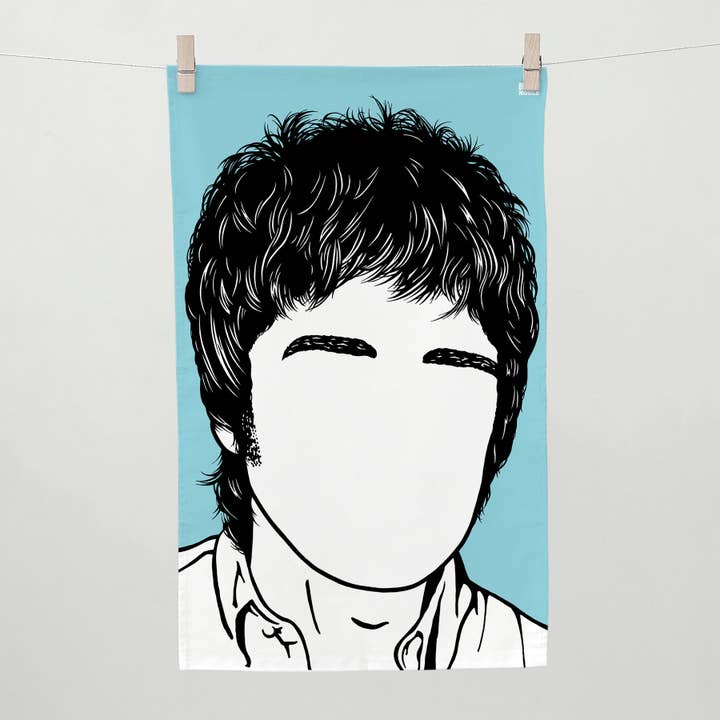 Bold & Noble - Wholesale Tea Towel - 'Noel Gallagher' Oasis Tea Towel