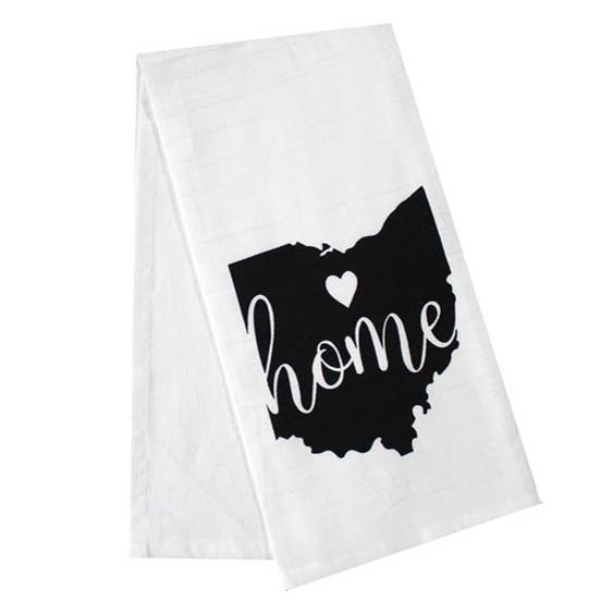 Mabelle Home - Vente Torchons - Torchon à vaisselle Ohio State Flour Sack