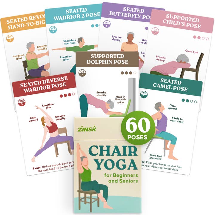 Chair Yoga Exercise Cards for wholesale by Upgraded Us