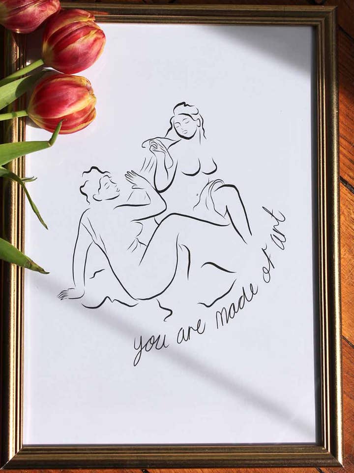 MADE OF ART poster - A4 size - 21x29.7cm for wholesale by Leonor Roversi