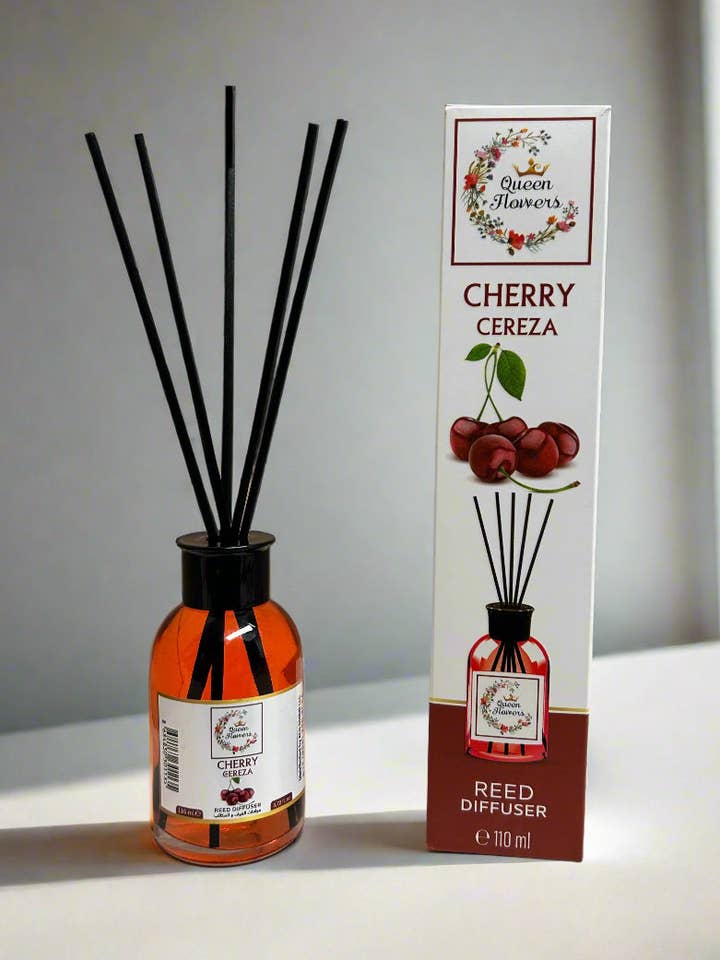 QUEEN FLOWERS CHERRY CEREZA REED DIFFUSER (24ct case) for wholesale by Queen Flowers USA