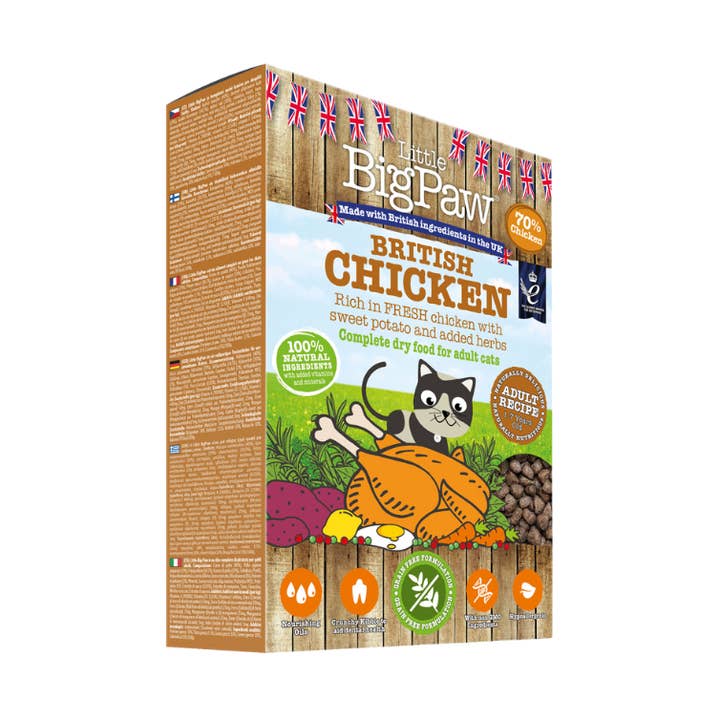 British Chicken Complete dry food for Adult Cats for wholesale by Little BigPaw