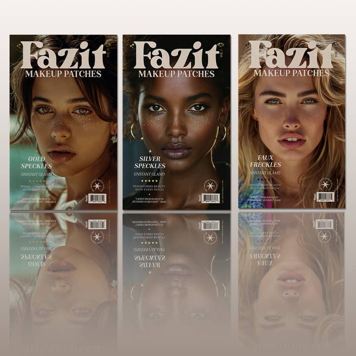 Fazit - Venta al por mayor Purpurina para el cuerpo - Parches de maquillaje con motas doradas, plateadas y falsas.