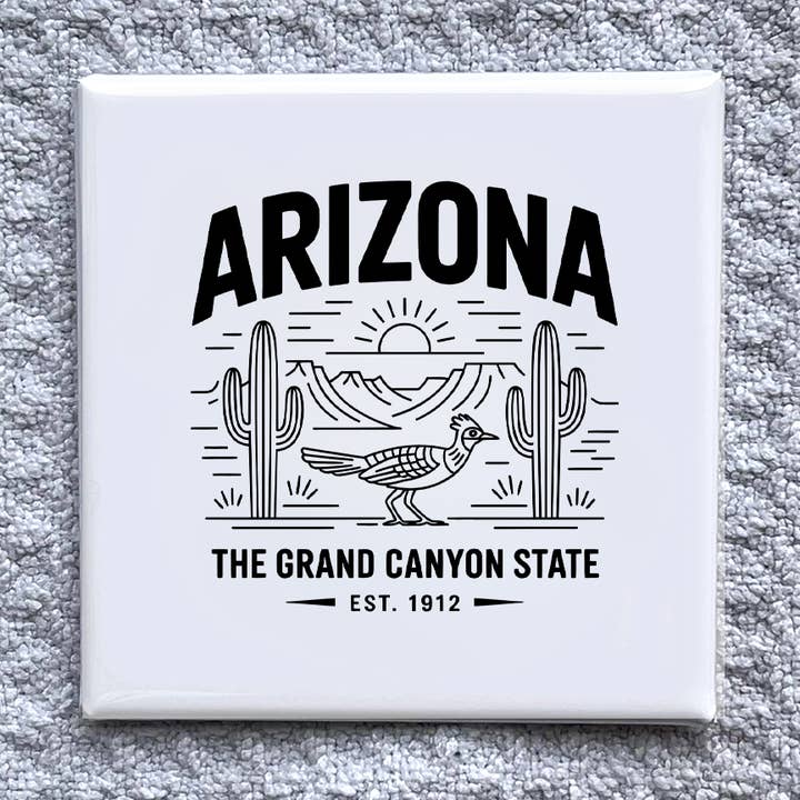 Magnete 2x2" Arizona - Souvenir Artigianale per Frigorifero per la vendita all'ingrosso da parte di Made With Aloha Magnets,llc
