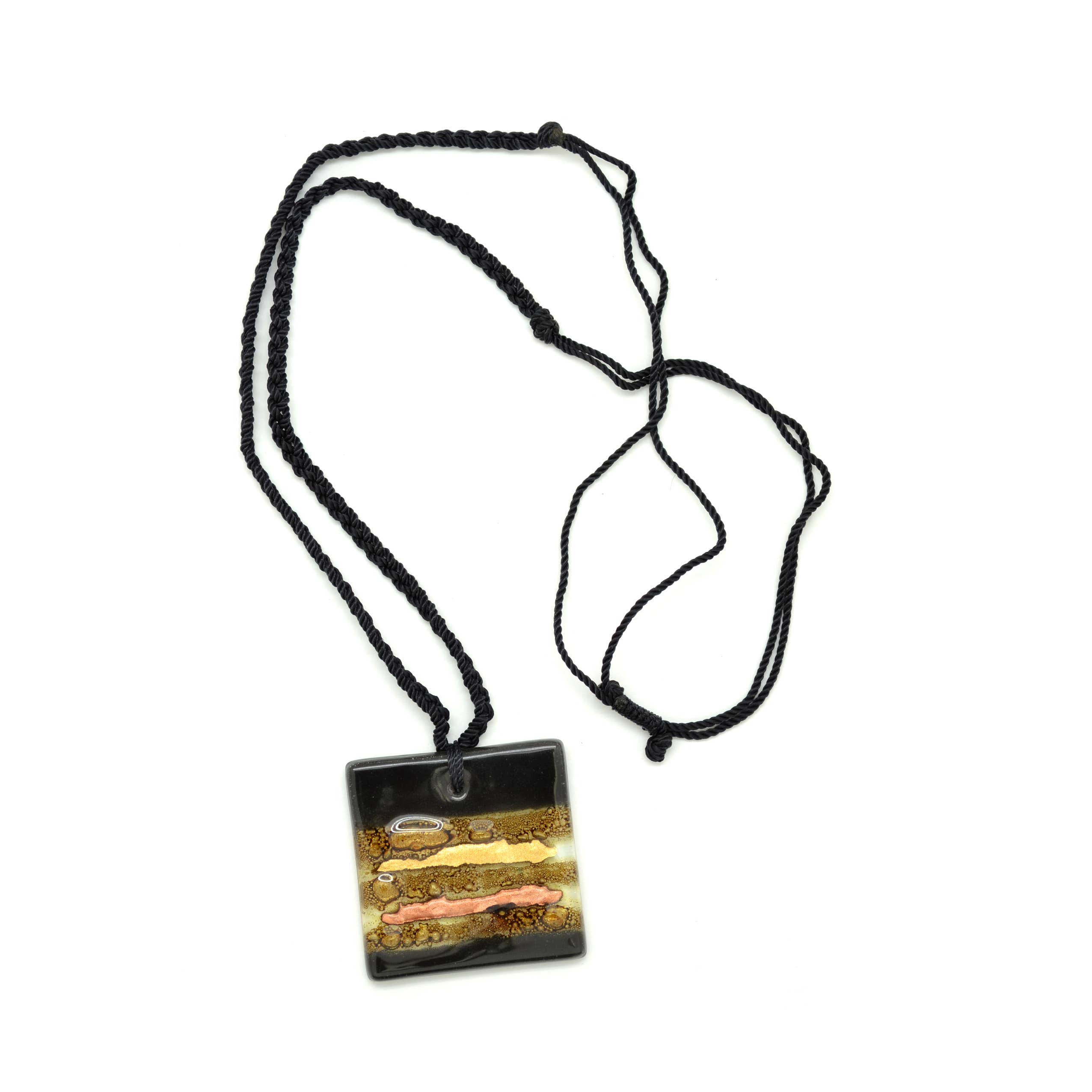 Dunitz & Company - Wholesale Pendant/Charm Necklace - Square Glass Pendant Necklace7