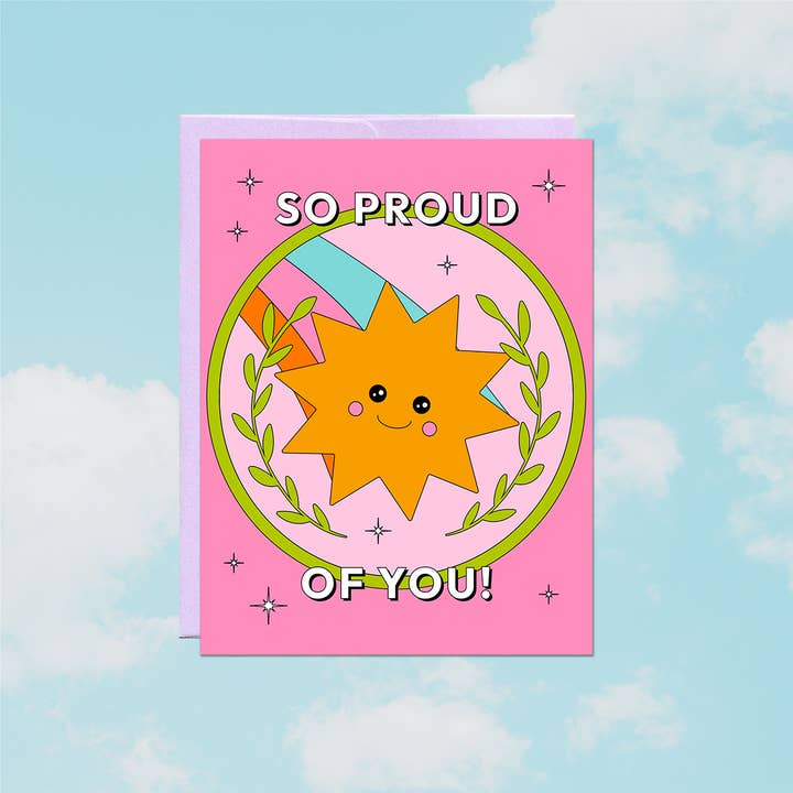 Party Mountain Paper co. - Wholesale Encouragement Card - So Proud Of You | Last Chance