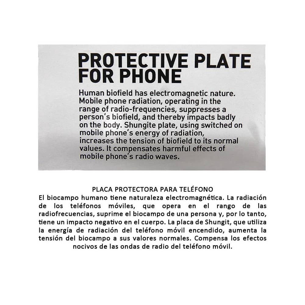 Vives de la Cortada S.L - Wholesale Spiritual stone/crystal - Mat Rectangular Shungite Adhesive Plate1