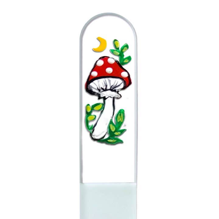 Classy Nail Files - Wholesale Nail file - Magic Mushroom Moon Hand Painted Czech Crystal Nail File