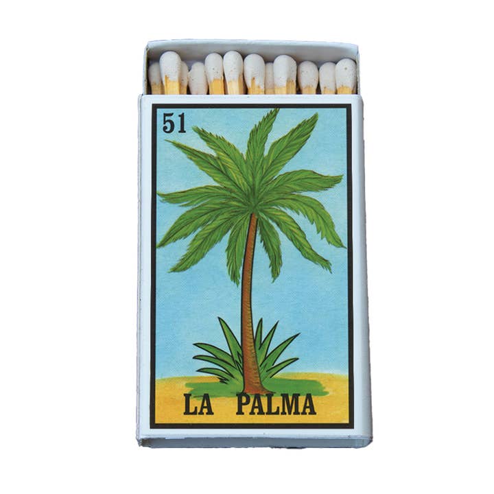 Loteria Palma Matchbox • Candle Acc • Decorative Matches for wholesale by Most Amazing