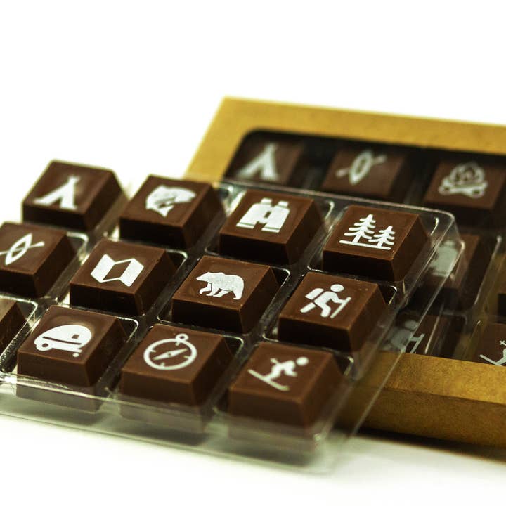 Montana Adventure Box - Dark Chocolate for wholesale by Posh Chocolat