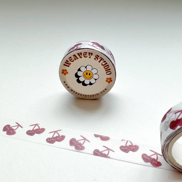 Wevey Studio, fita lavi de cereja branca por atacado de Weavey Studio