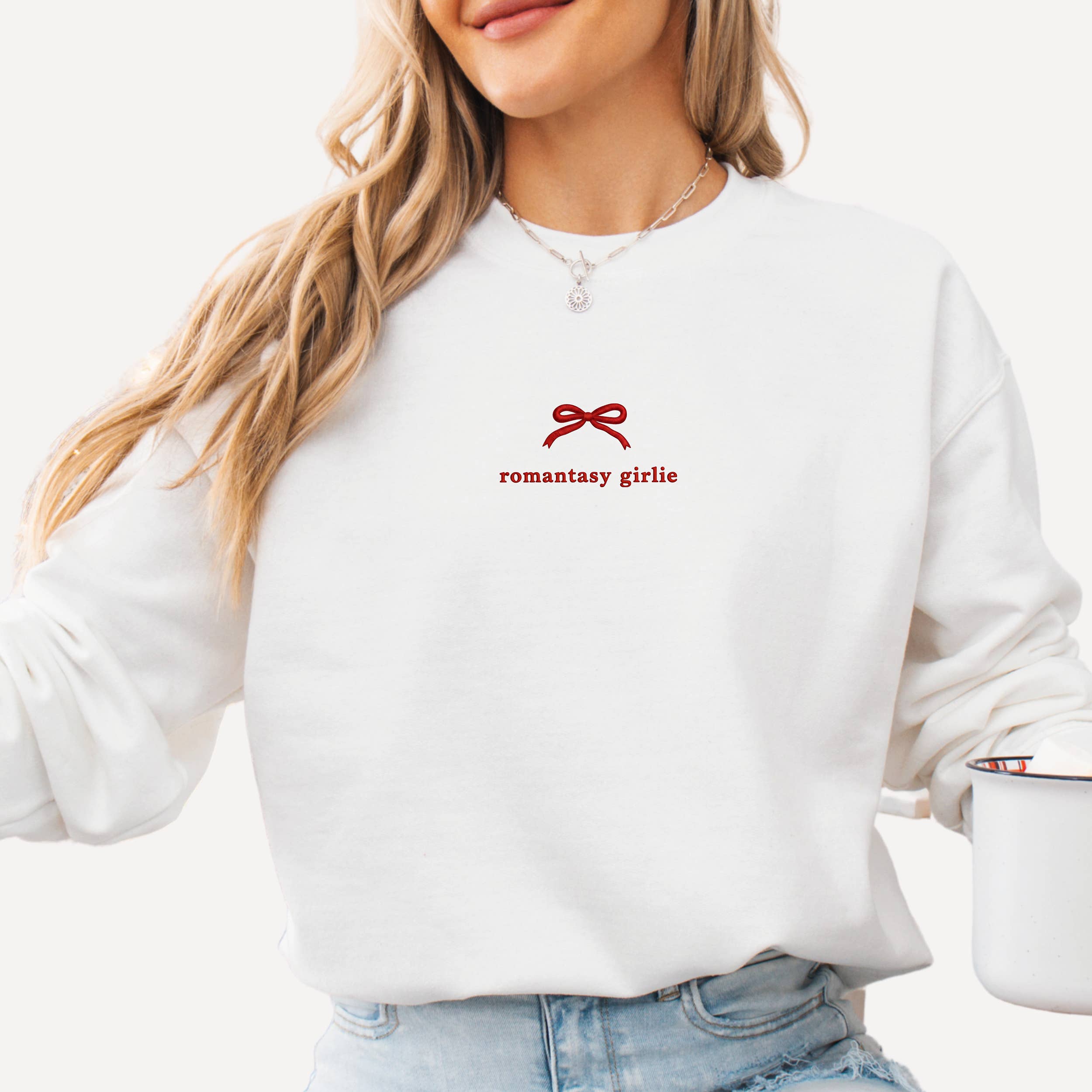 P E T I T R U E - Wholesale Sweatshirt - Women's - EMBROIDERED Sweatshirt Book Lover Bookish Gifts Romantasy2