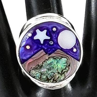 Costello International - Wholesale Cocktail/Statement Ring - Celestial Scene Rings1