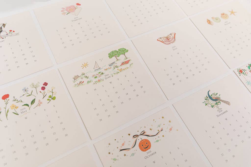 Karen Adams Designs – Großhandel Kalender – Nachfüllpackung für klassischen Tischkalender 20262