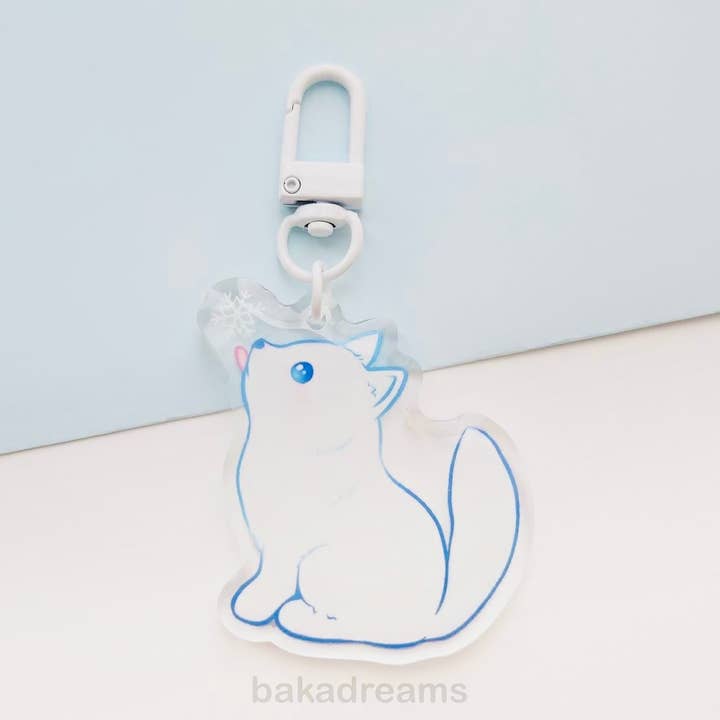 Porta-chaves Acrílico Fox Arctic por atacado de BakaDreams