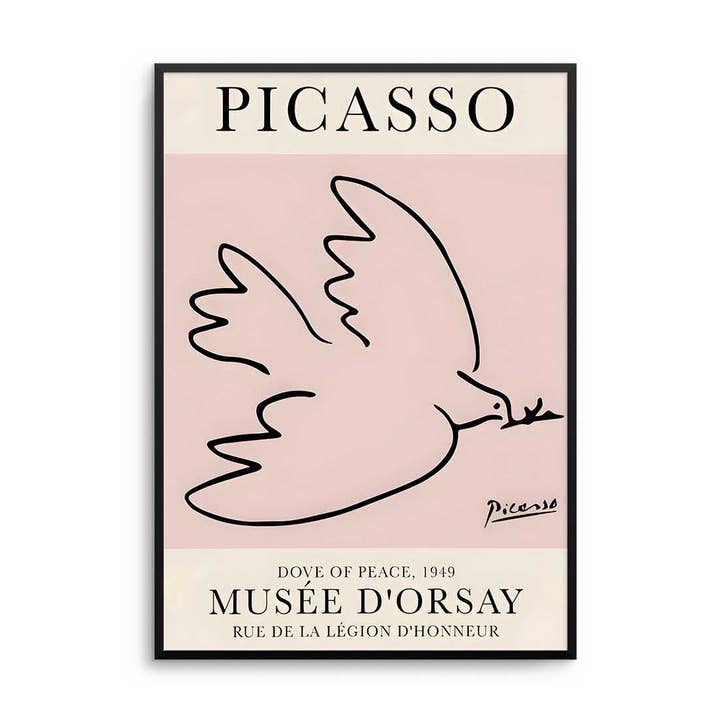 Picasso Dove Pink Print for wholesale by D'LUXE PRINTS