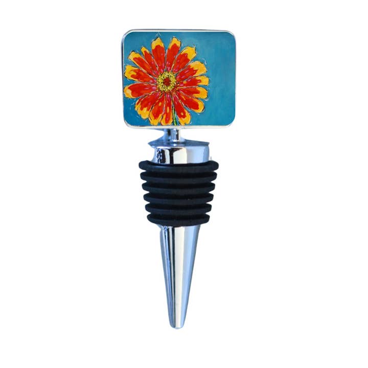 Wine Bottle Stopper: Daisy for wholesale by Dreese Fine Art
