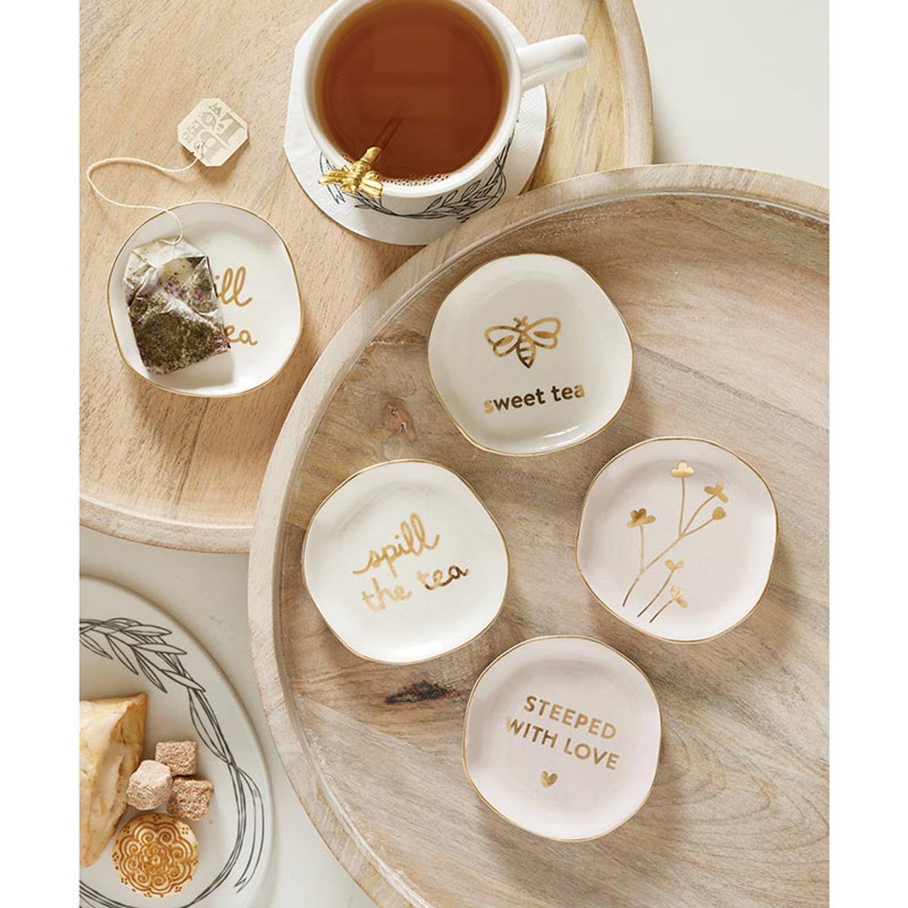 Santa Barbara Design Studio by Creative Brands - Wholesale Tea Strainer/Infuser - Ceramic Tea Bag Holders - Floral2