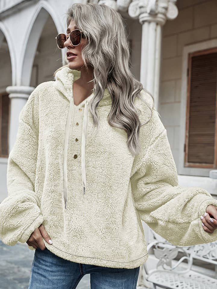 Hooded Fleece Zip Jacket for wholesale by Aria Romance