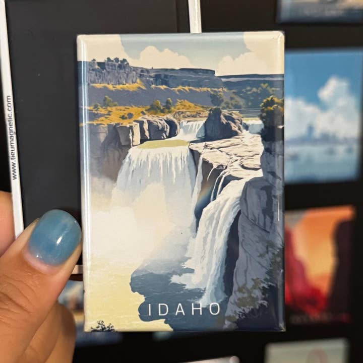 Idaho State Magnet - Marco das Cataratas Shoshone por atacado de Tieu Magnetic