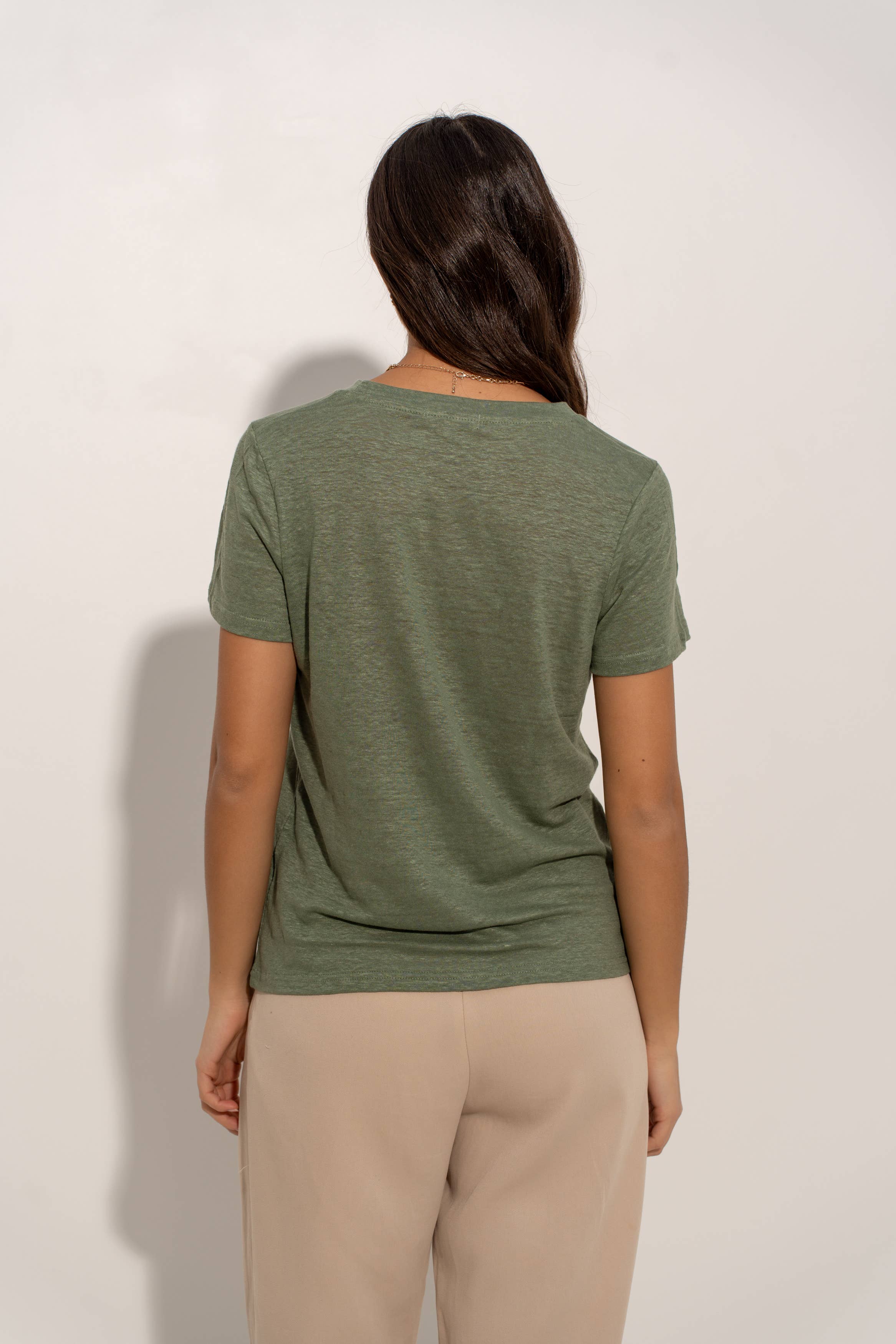 jw.atelier - Vente T-shirt – femme - T-shirt col rond en lin 5