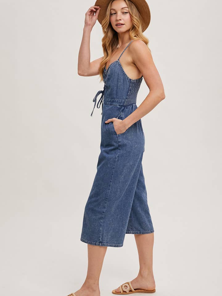 Bluivy - Vente Combinaison – femme - COMBINAISON EN JEAN DÉLAVÉ À L'ACIDE16