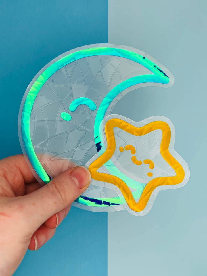 Moon & Star Suncatcher Set for wholesale by Poppodopolis