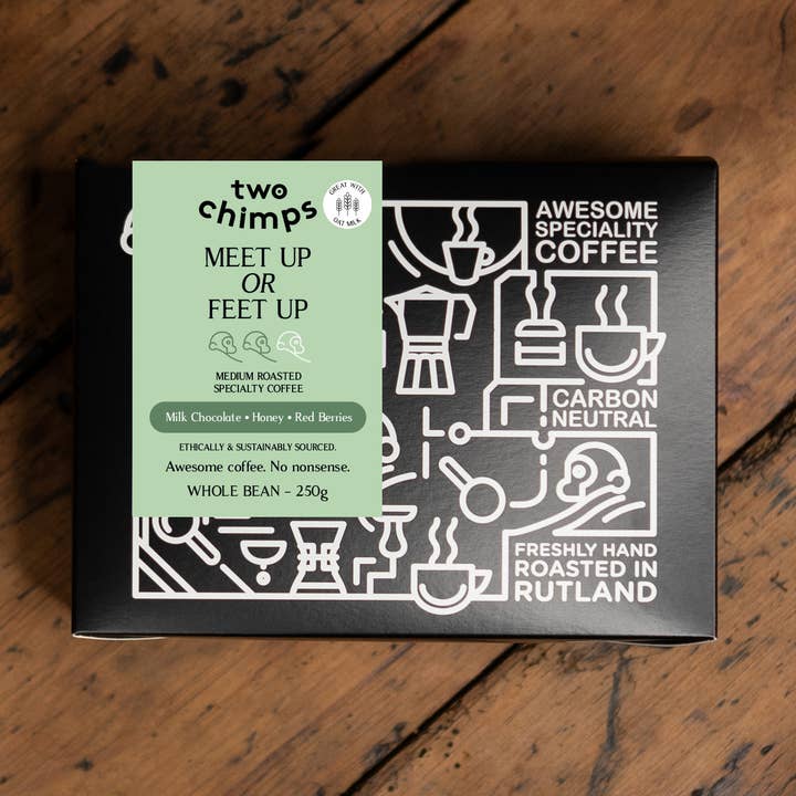 Single Origin Coffee – Meet up or Feet up - 250g for wholesale by Two Chimps Coffee