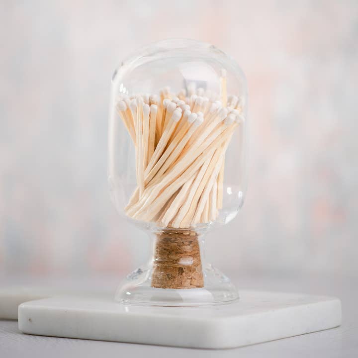The Esty & Co® - Wholesale Matches - Glass Match Cloche with Matches