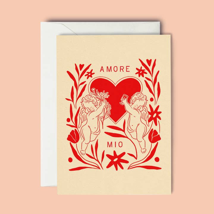 AMORE MIO (My Love) - Greeting Card for wholesale by The SoulShine Co.