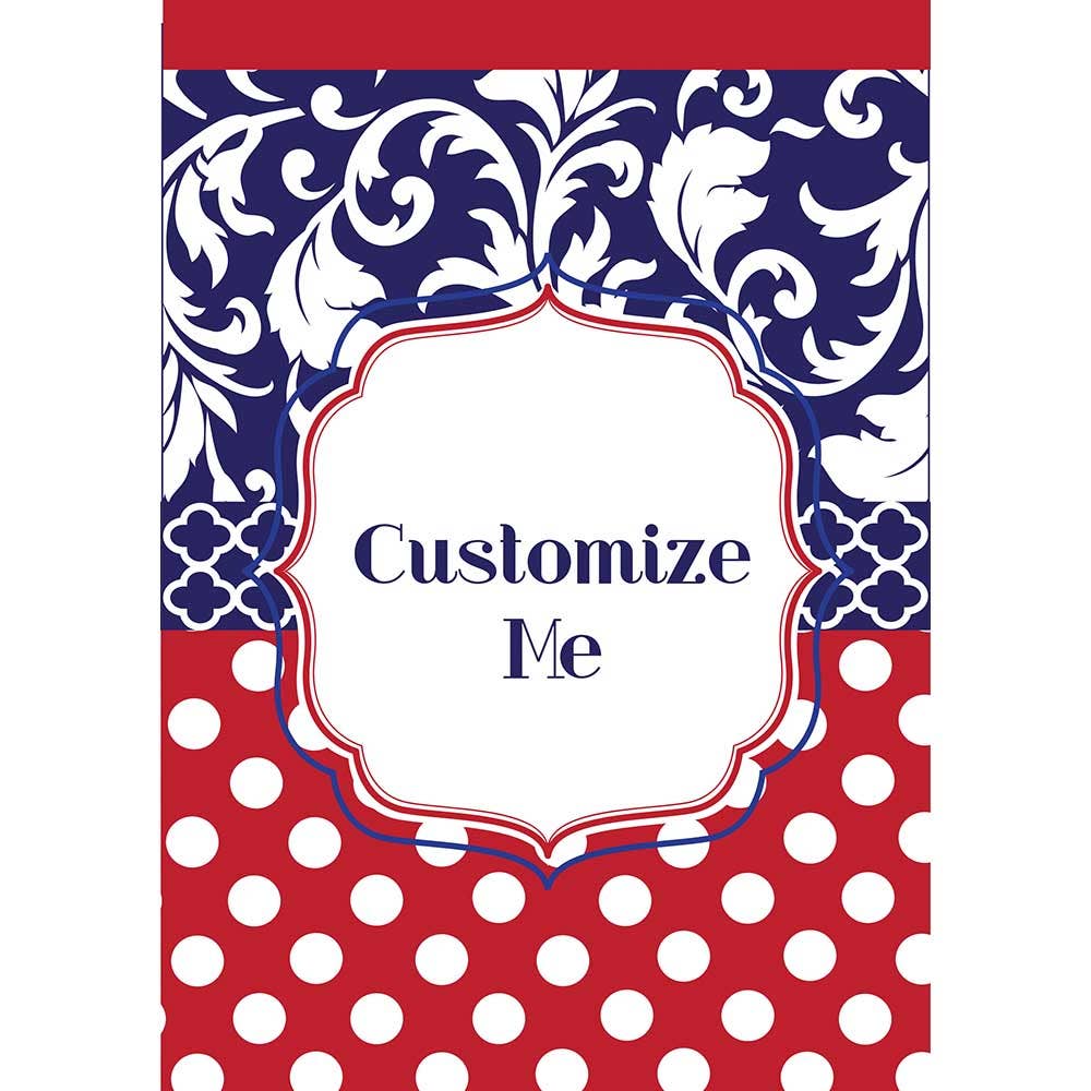 Magnolia - Wholesale Flag - 😲 Special Buy!  Garden, Blank Monogram Red, Wh & Blue0