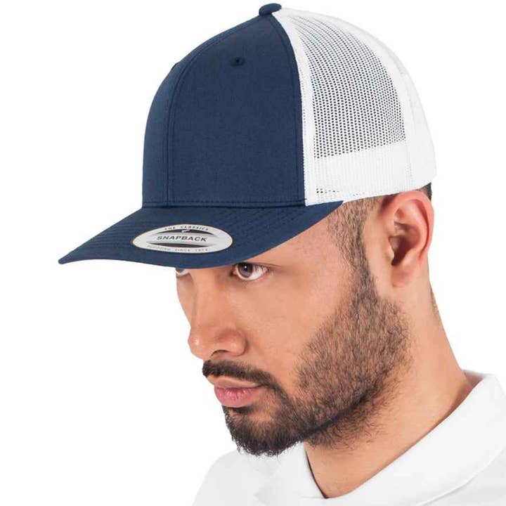 Pierre Francis – wholesale Truckerkeps - Herr – Flexfit - Retro Trucker tvåfärgad keps