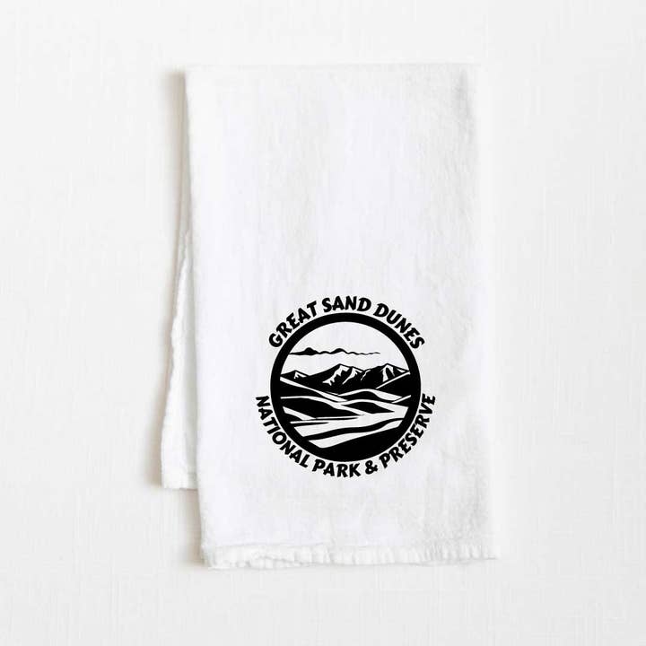 Great Sand Dunes National Park Flour Sack Kitchen Towel - 36” x 32” for wholesale by Towel Town