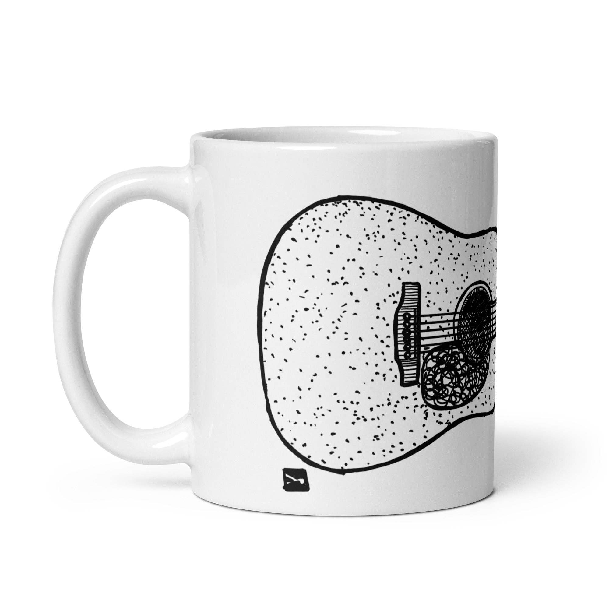 Bellavance Ink - Wholesale Coffee Mug - Coffee Mug With A Vintage Acoustic Guitar1