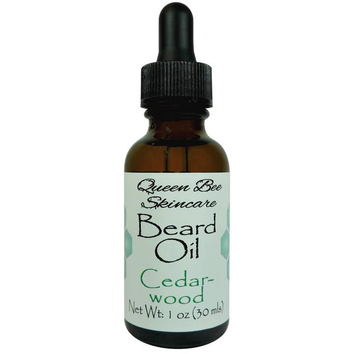 Aceite de madera de cedro para barba, 1 onza para venta al por mayor de Queen Bee Skincare, LLC