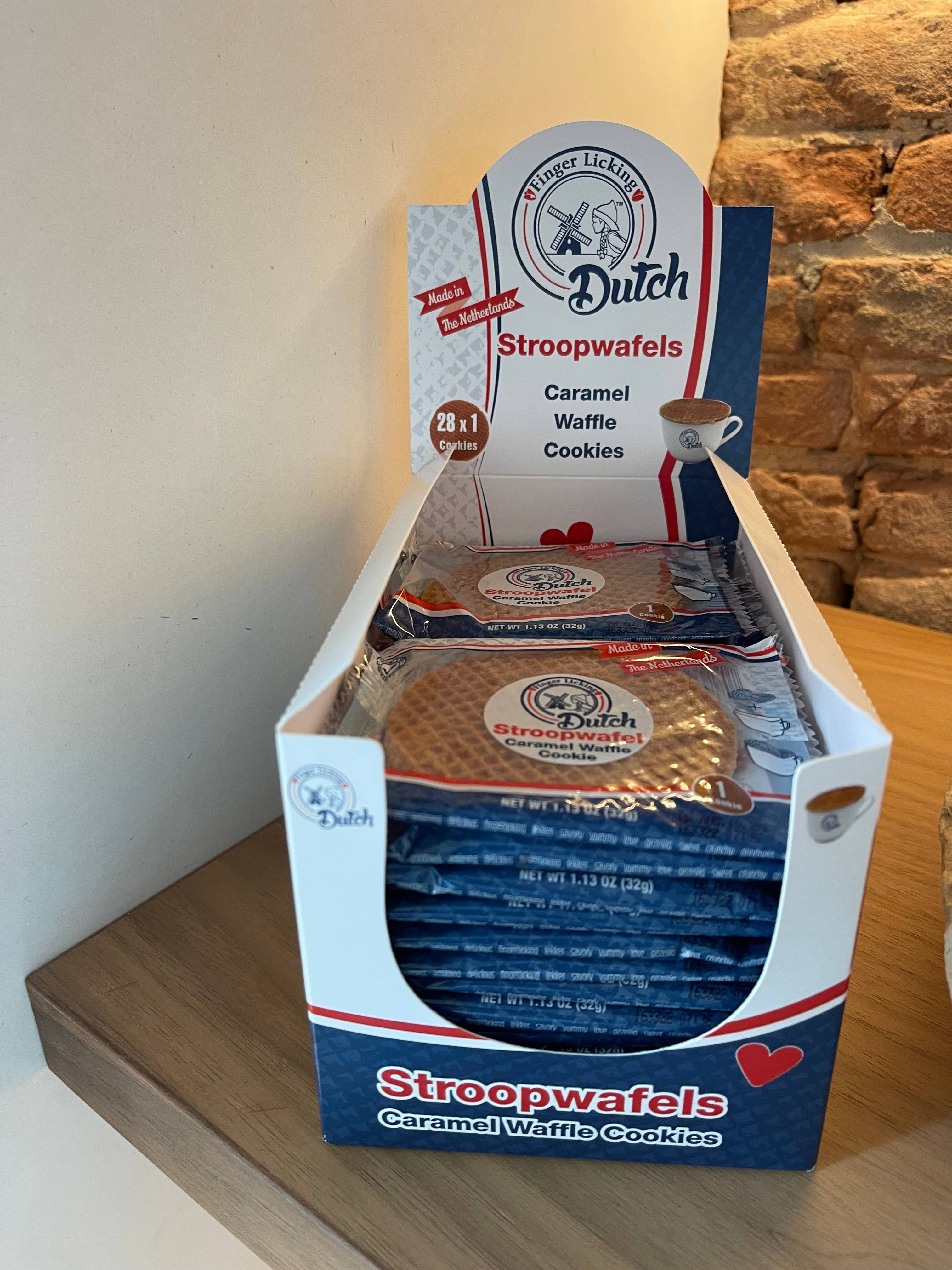 Finger Licking Dutch Stroopwafel Cookies – wholesale Caramel – Dutch Caramel Stroopwafels; Single wrapped 1-packs (QTY:56)3