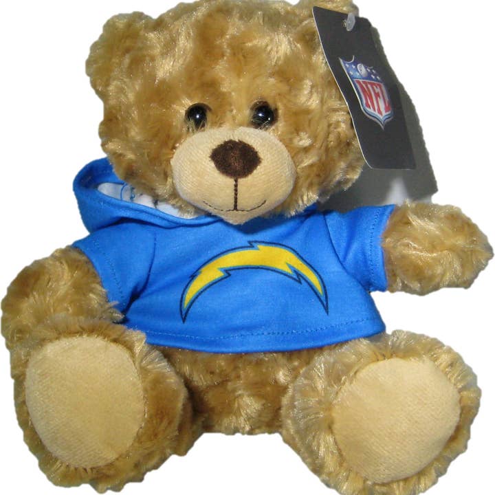NFL Los Angeles Chargers 9" Rally Man Hoodie Bear for wholesale by Gulf Coast Sales