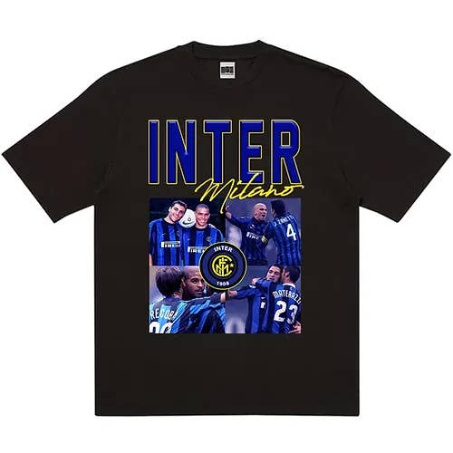 Retro Football Gang – Großhandel T-Shirt (Grafikdruck) – Unisex – Inter Mailand