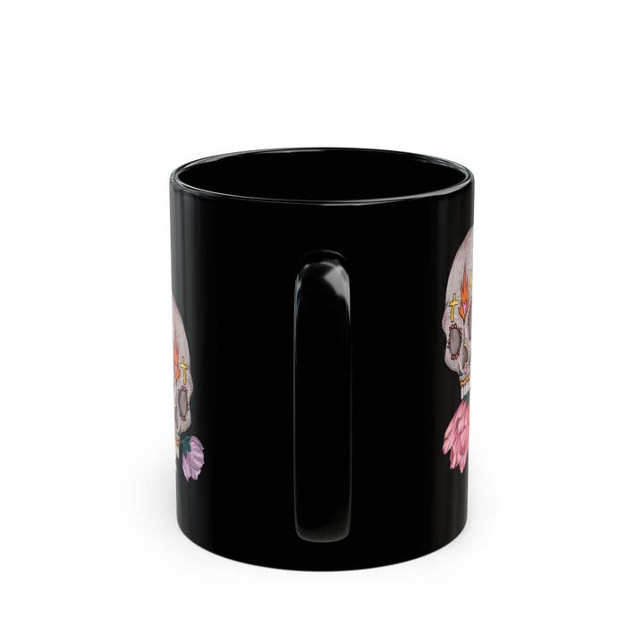Happythings76 - Wholesale Coffee Mug - Artistic Sugar Skull Floral Mug - Perfect for Coffee Lovers, Gift for Halloween, Day of the Dead, Home Decor, Unique Art Mug5