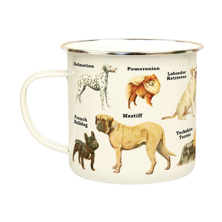 Dogs - Enamel Mug for wholesale by Gift Republic