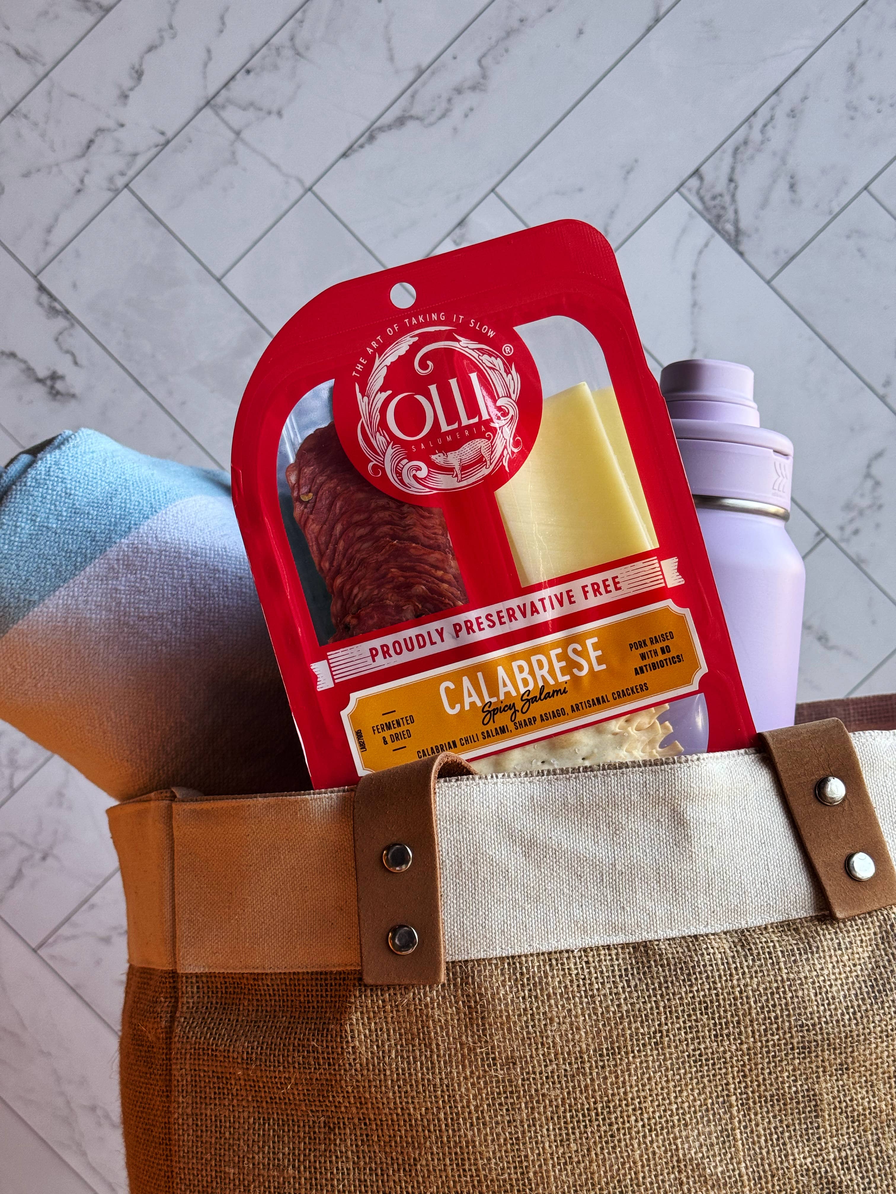 Olli Salumeria Americana - Wholesale Salami - Olli Calabrese & Asiago Snack Pack1