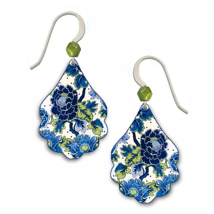 Azami - Curved Teardrop W/Bead Earring EA187 for wholesale by ARTISTA