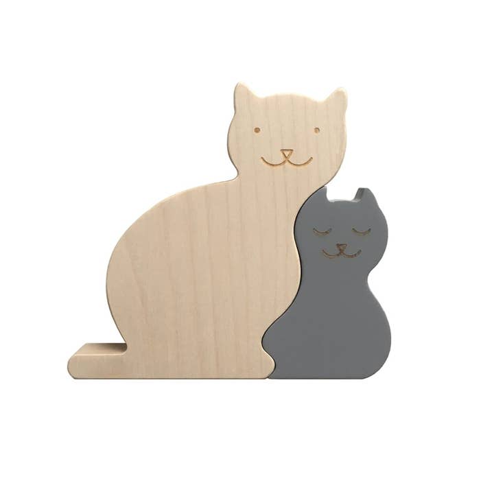 Puzzle Cats Gray/ Grey for wholesale by Briki Vroom Vroom