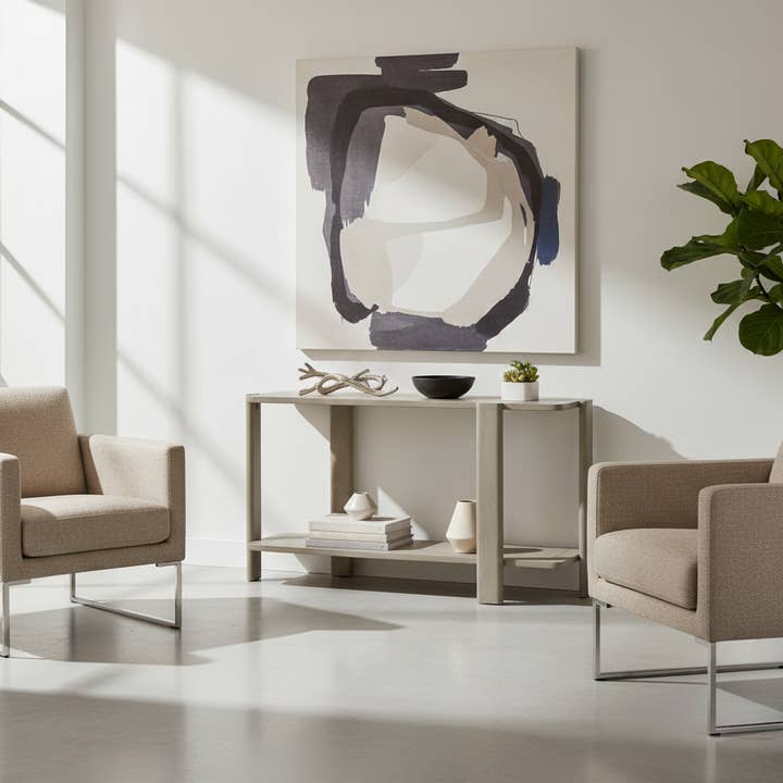 Mango Furniture Inc. - Vente Console - Console en bois massif Ariah avec étagère12