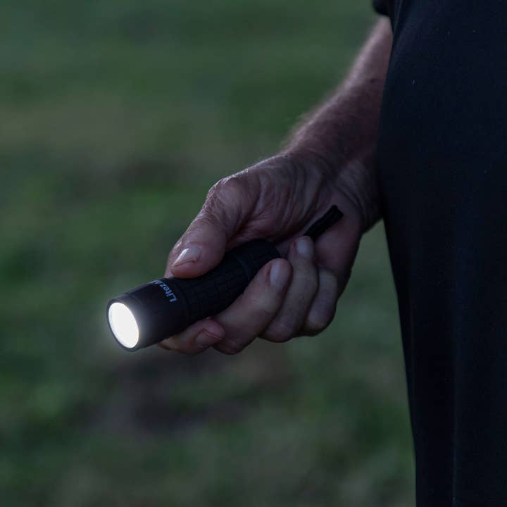 LitezAll - Wholesale Flashlight - LitezAll Rubber Coated Pocket Flashlight 2 Pack